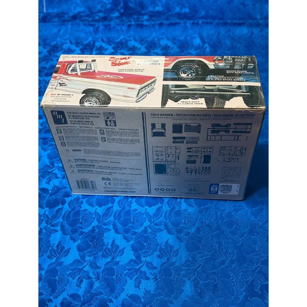 AMT 1978 Ford 4x4 Pickup Super Stones Firestone 1/25 Model Kit Retro Deluxe‎